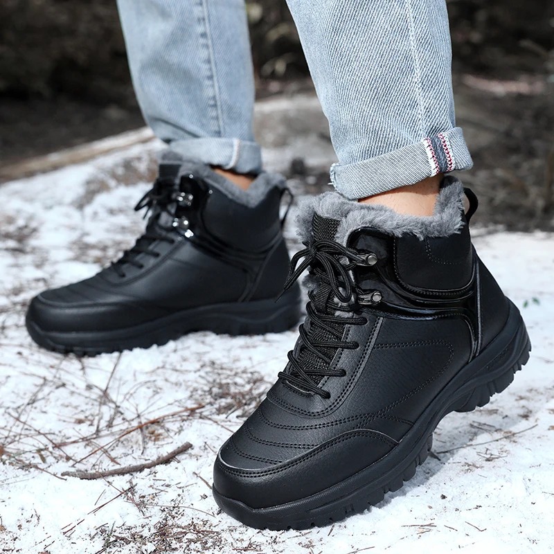 Leather Work For Kids - Botas de Neve Masculinas e Femininas