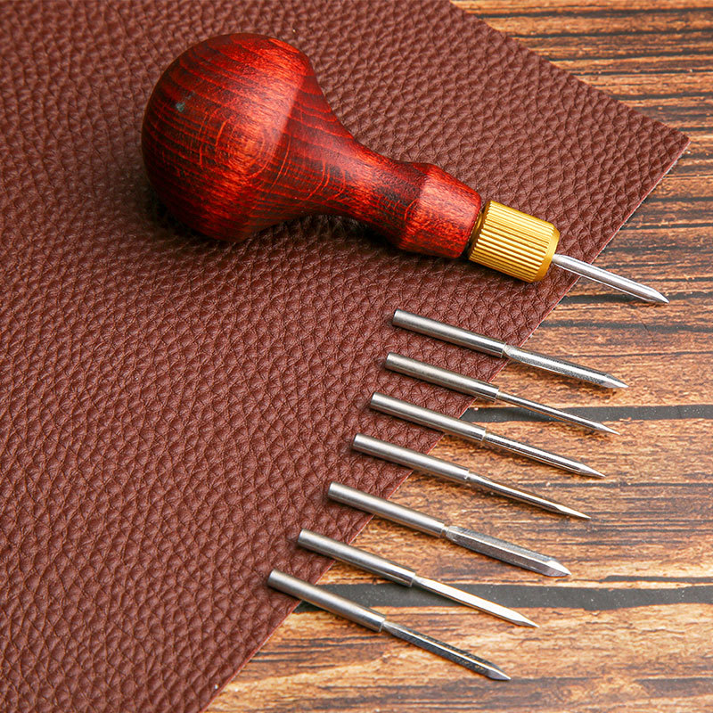 Leatherwork Punching Tool - 1 conjunto de perfurador de couro
