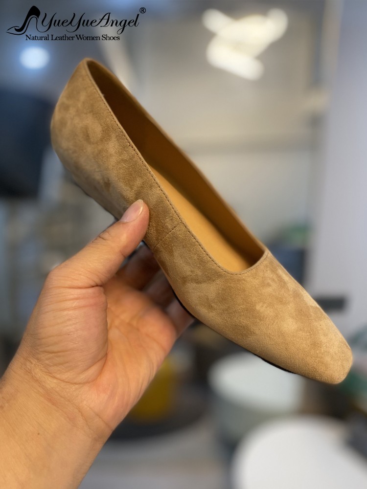 Leather Work For Kids - Sapatos femininos elegantes de couro genuíno,