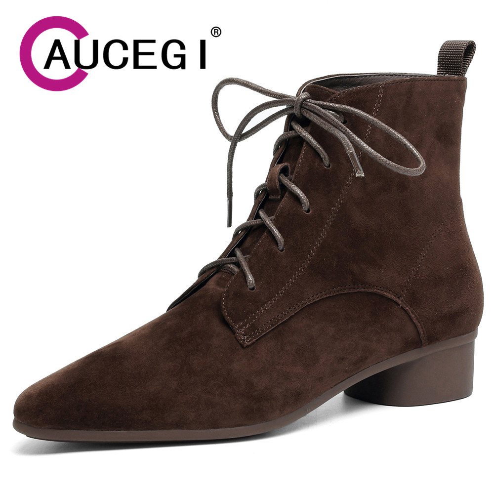 Leather Work For Kids - Aucegi Botas de Cano Curto Simples