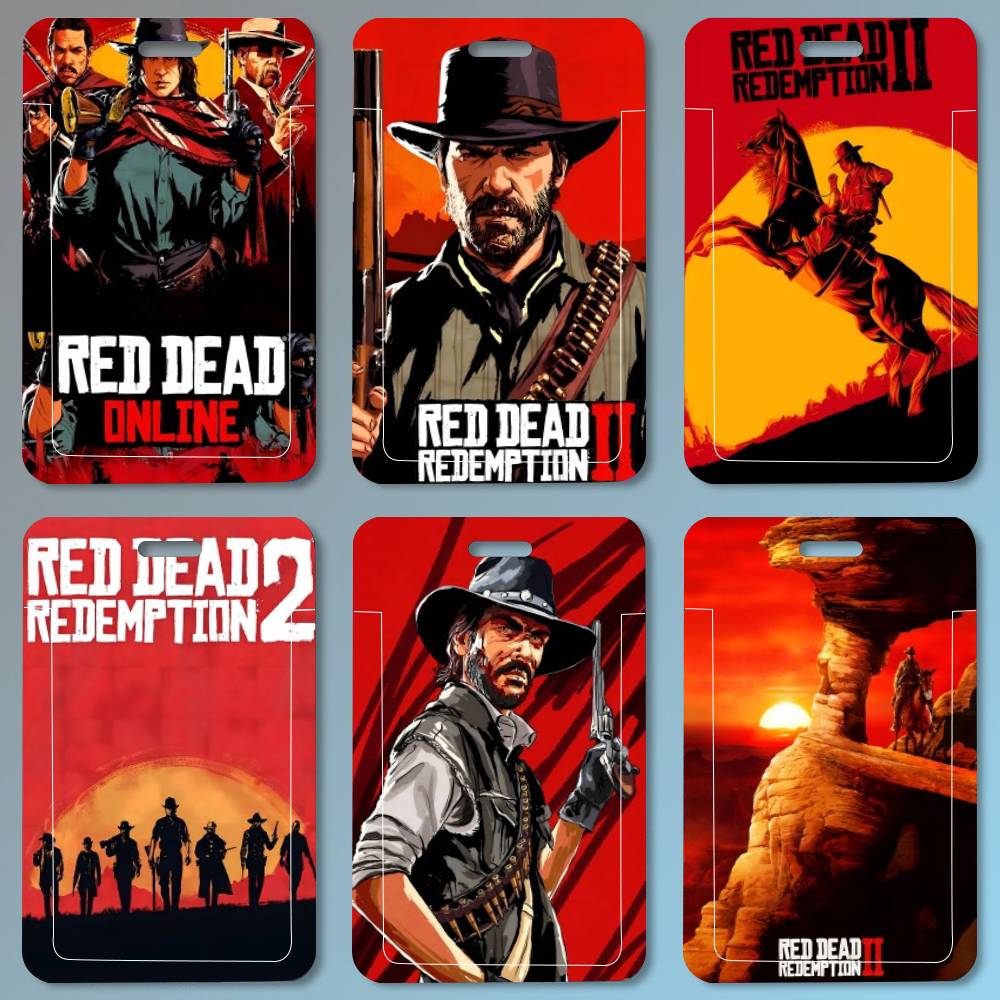 Leather Work For Kids - Porta-Cartão de Identidade Game R-Red Dead