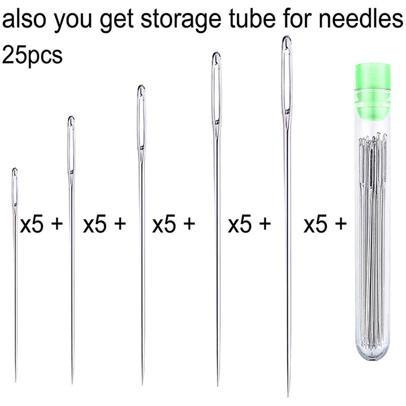 25 Agulhas de Costura Manual c - Leatherwork Hand Sewing Needles avaliação e preço