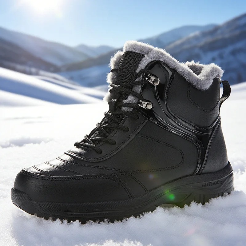 Botas de Neve Masculinas e Fem - Leather Work For Kids avaliação e preço