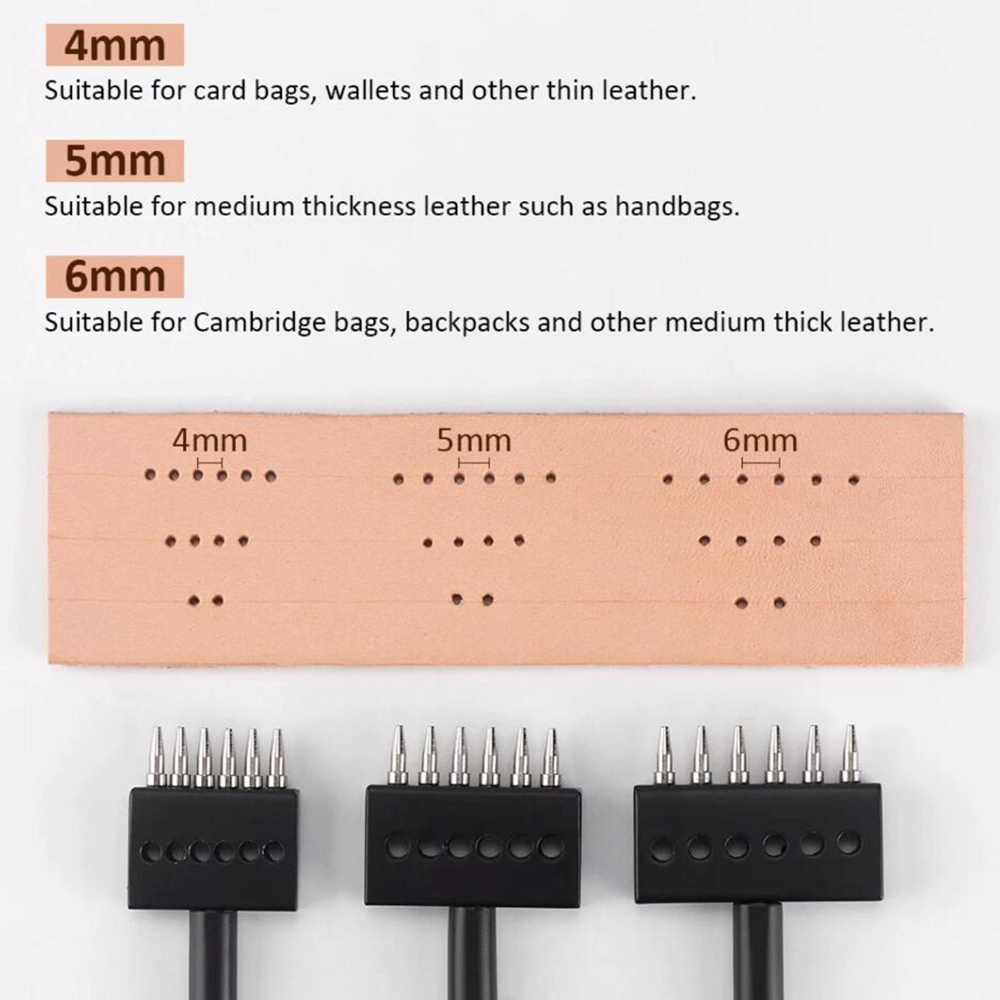 Conjunto de ferramentas de per - Leatherwork Punching Tool avaliação e preço