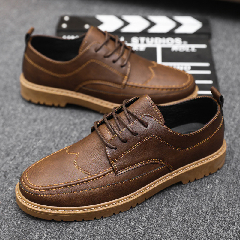 Sapatos casuais masculinos de  - Leather Work Dress avaliação e preço