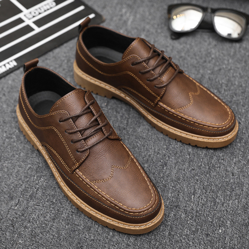 Sapatos casuais masculinos de  - Leather Work Dress avaliação e preço