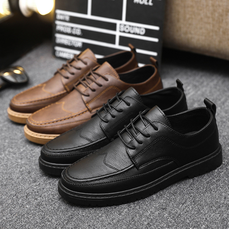 Sapatos casuais masculinos de  - Leather Work Dress avaliação e preço