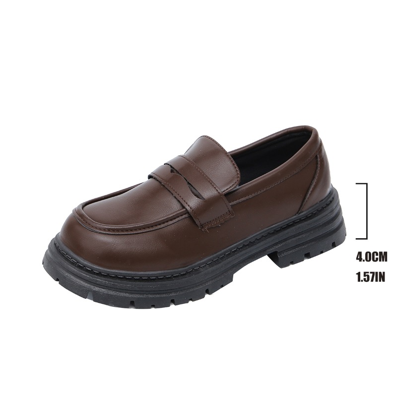 Mocassins de couro marrom femi - Leather Work Dress avaliação e preço