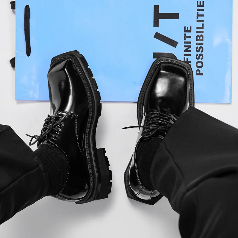 Sapatos masculinos novos sapat - Leather Work Dress avaliação e preço