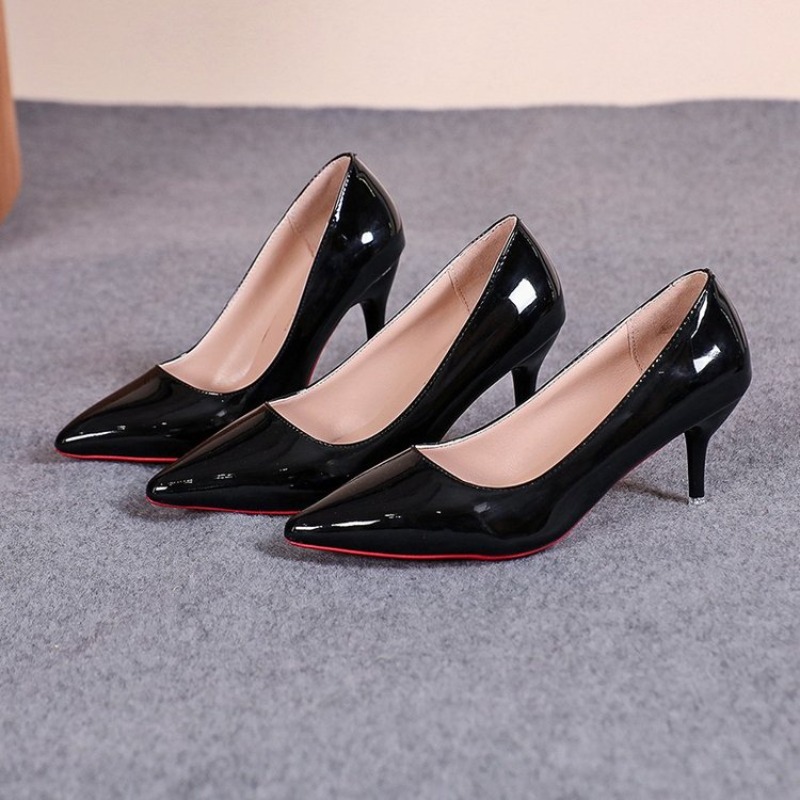Sapatos de Salto Alto Sexy de  - Leather Work Dress avaliação e preço