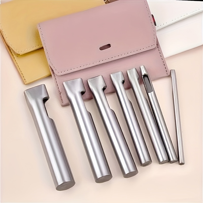 Kit com 5 Furadores de Couro R - Leatherwork Punching Tool avaliação e preço