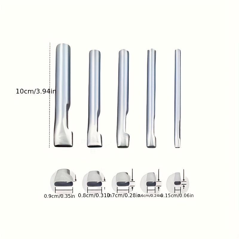 Kit com 5 Furadores de Couro R - Leatherwork Punching Tool avaliação e preço