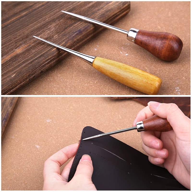 2 Peças Furador de Couro com C - Leatherwork Hand Sewing Needles avaliação e preço