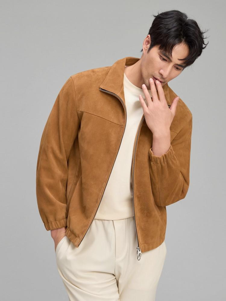 Jaqueta de couro de camurça na - Leather Work For Kids avaliação e preço