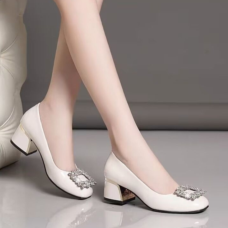 Novos Mocassins Femininos de C - Leather Work Dress avaliação e preço