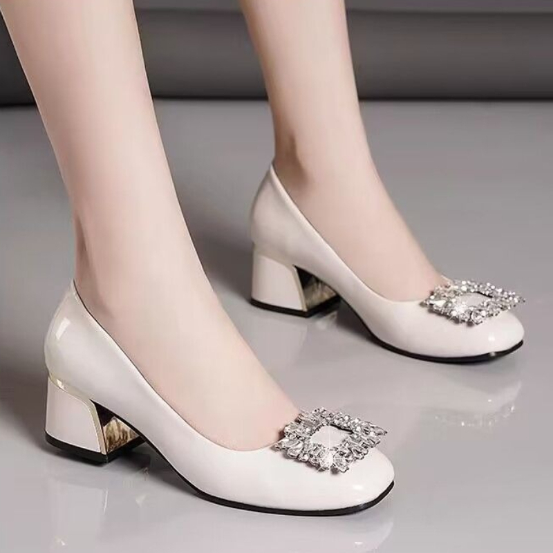 Novos Mocassins Femininos de C - Leather Work Dress avaliação e preço
